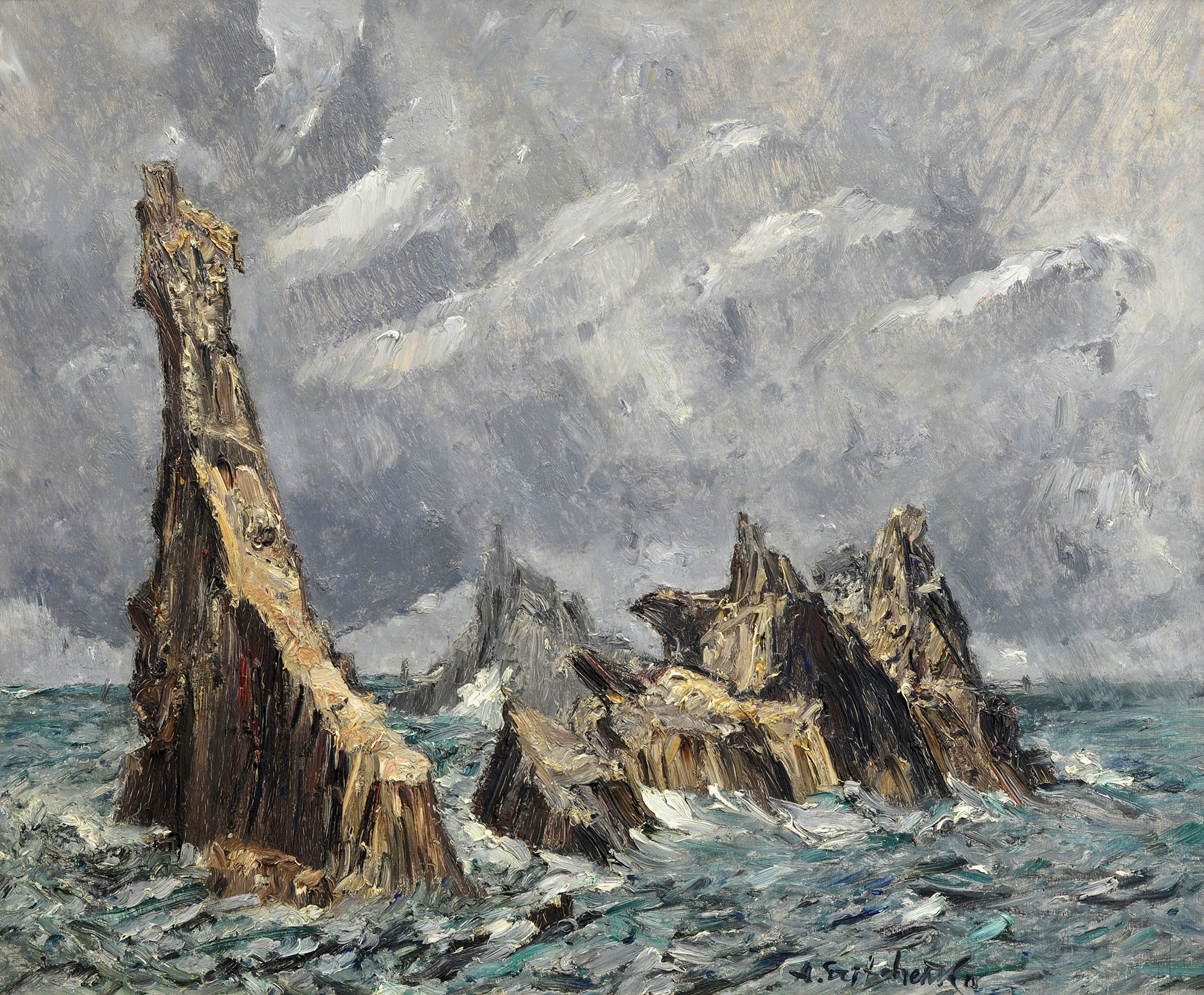  — «Скалы в море», 1930-е