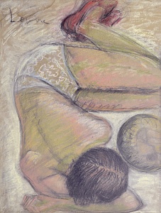 «Гончарова на пляже», 1950-е