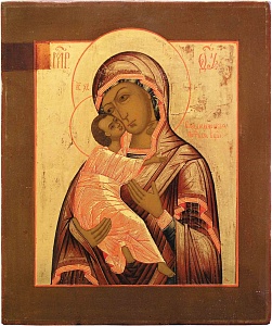 Богородица Владимирская. Москва. Середина 19 в.