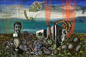 «Композиция с автопортретом», 1975