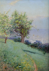 «Весна в Киеве. Вид на Подол с Замковой горы», 1911