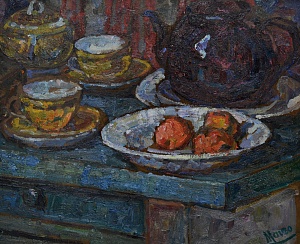«Натюрморт с чайником», 1940-е