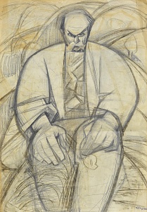  — «Т. Шевченко» эскиз к спектаклю И. Драча «Нож в солнце», 1962-1963