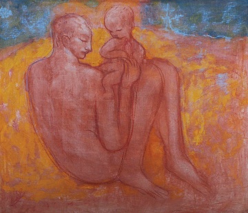 «Отец с ребенком», 1991