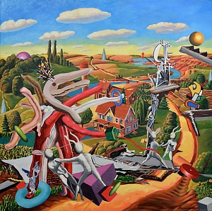 «Наступление Пиноккио. Трубизм» из серии «Ребусы эпохи деградации», 2020