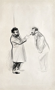 «Зажжённая сигара», около 1899 года