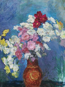  — «Цветы на голубом», 1960-е