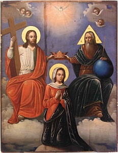 Коронование Пресвятой Богородицы. Россия. Начало 19 в.