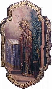 Благовещение (Богородицы). Деталь композиции. Царские врата. Москва. Вторая половина 19 в.