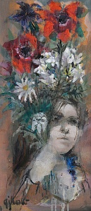 «Девочка с букетом», 1950-е