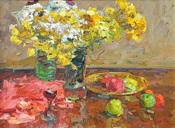 “Хризантемы и фрукты”, 1980-е