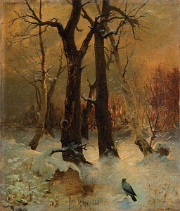 «Вечер в лесу», 1884