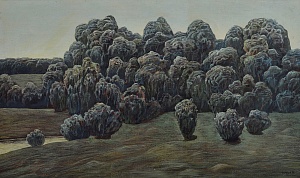 «Пейзаж с лесом», 1974
