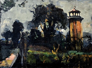 «Пейзаж с башней», 1930-е